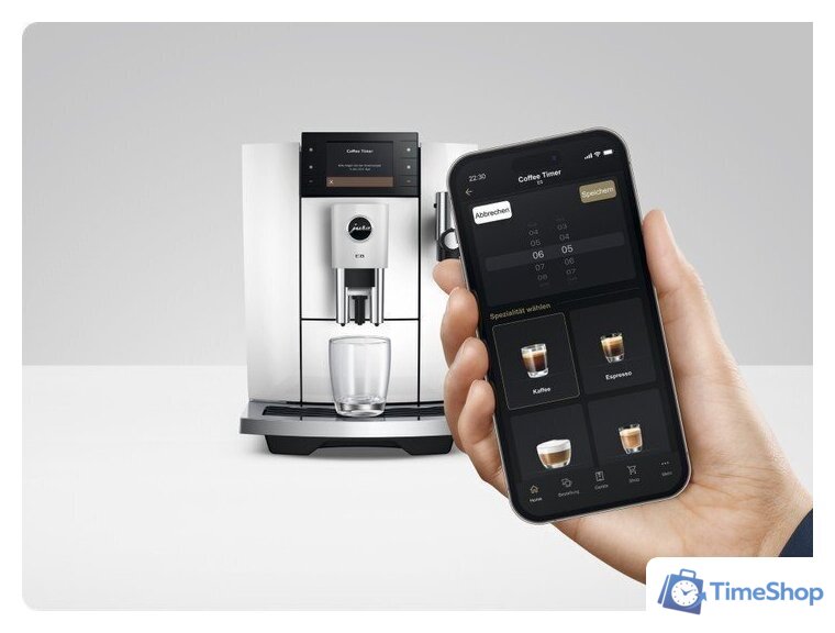 Кофемашина JURA E8 Piano White ED 15747 (белый) - Изображение №12 — Интернет-магазин Time-Shop