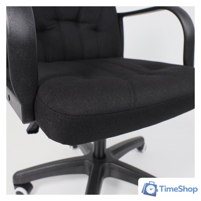 Офисное кресло AksHome Менеджер PL (Leto 70 черная ткань) - Изображение №11 — Интернет-магазин Time-Shop