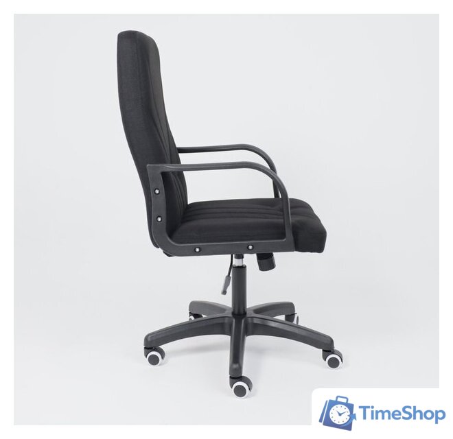 Офисное кресло AksHome Менеджер PL (Leto 70 черная ткань) - Изображение №9 — Интернет-магазин Time-Shop