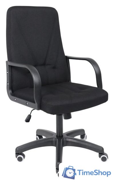 Офисное кресло AksHome Менеджер PL (Leto 70 черная ткань) - Изображение №1 — Интернет-магазин Time-Shop