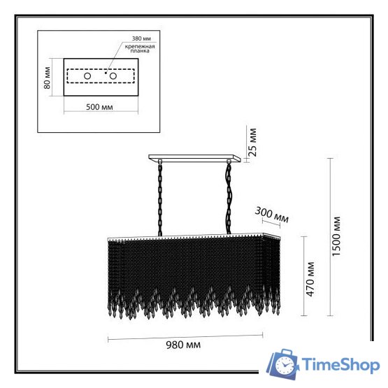 Подвесная люстра Odeon Light Chokka 5028/9A - Изображение №2 — Интернет-магазин Time-Shop