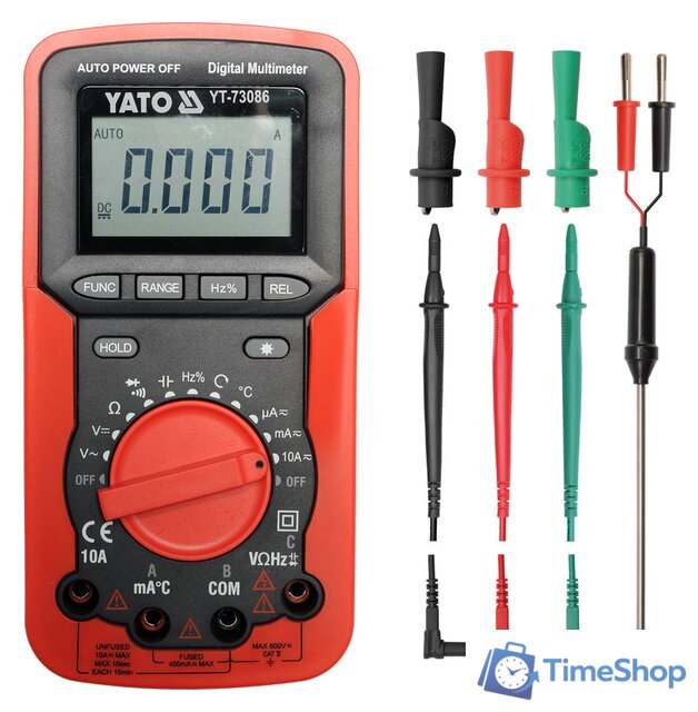 Мультиметр Yato YT-73086 - Изображение №2 — Интернет-магазин Time-Shop
