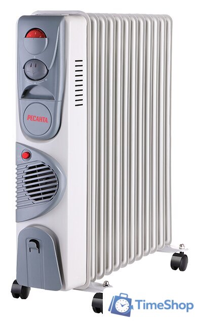 Масляный радиатор с вентилятором Ресанта ОМ-12НВ - Изображение №1 — Интернет-магазин Time-Shop