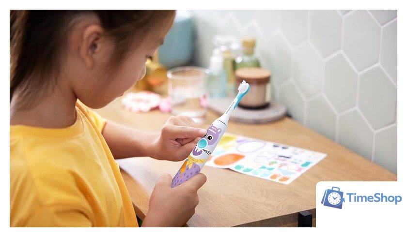 Электрическая зубная щетка Philips Sonicare For Kids HX3601/01 - Изображение №8 — Интернет-магазин Time-Shop