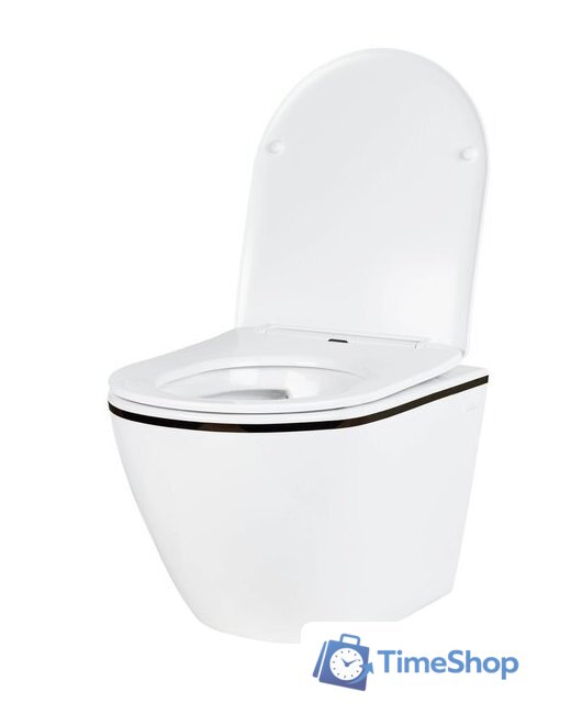 Унитаз подвесной Roxen Antares Black 530110-01B Rimless Soft Close - Изображение №6 — Интернет-магазин Time-Shop