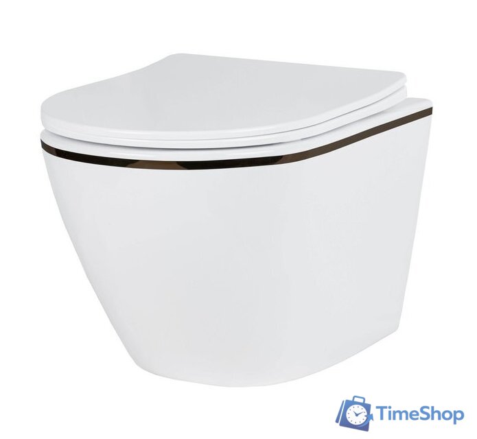 Унитаз подвесной Roxen Antares Black 530110-01B Rimless Soft Close - Изображение №4 — Интернет-магазин Time-Shop