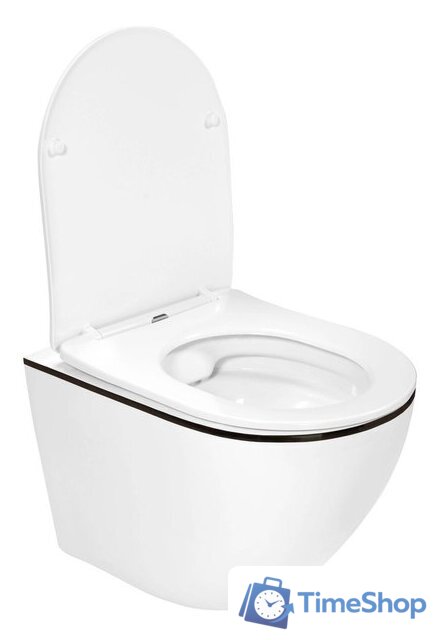 Унитаз подвесной Roxen Antares Black 530110-01B Rimless Soft Close - Изображение №9 — Интернет-магазин Time-Shop