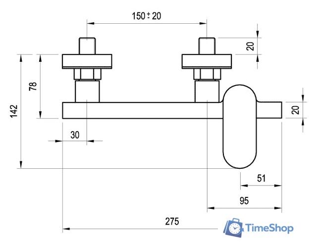 Смеситель Ravak Chrome-CR 032.00/150 [X070043] - Изображение №5 — Интернет-магазин Time-Shop