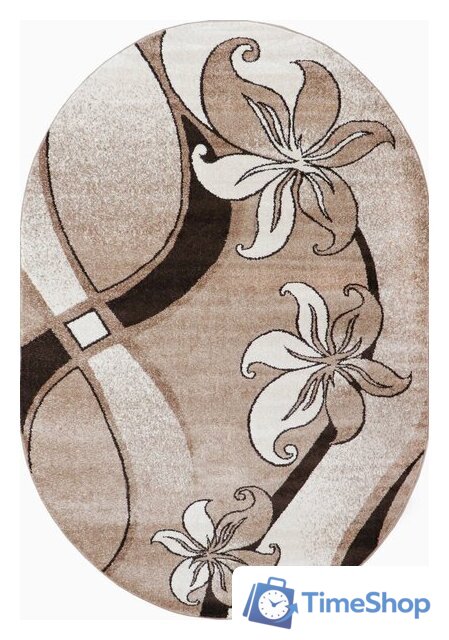 Ковер для жилой комнаты Витебские ковры Эспрессо овал f1673z7 (2x4) - Изображение №1 — Интернет-магазин Time-Shop