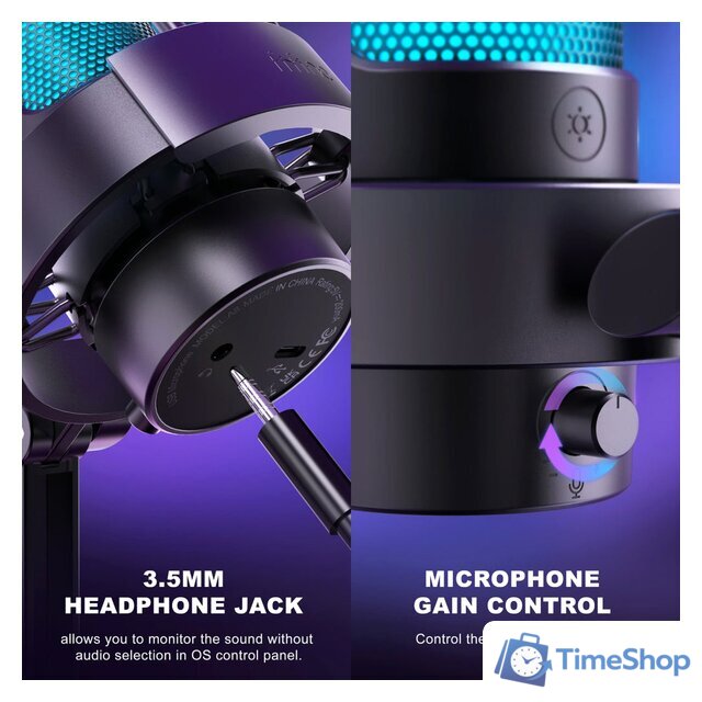 Проводной микрофон FIFINE A8 (черный) - Изображение №2 — Интернет-магазин Time-Shop