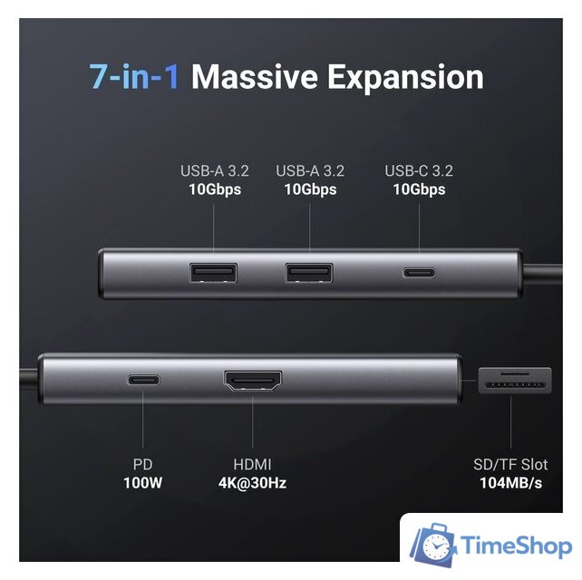 Док-станция Ugreen CM498 15531 - Изображение №3 — Интернет-магазин Time-Shop