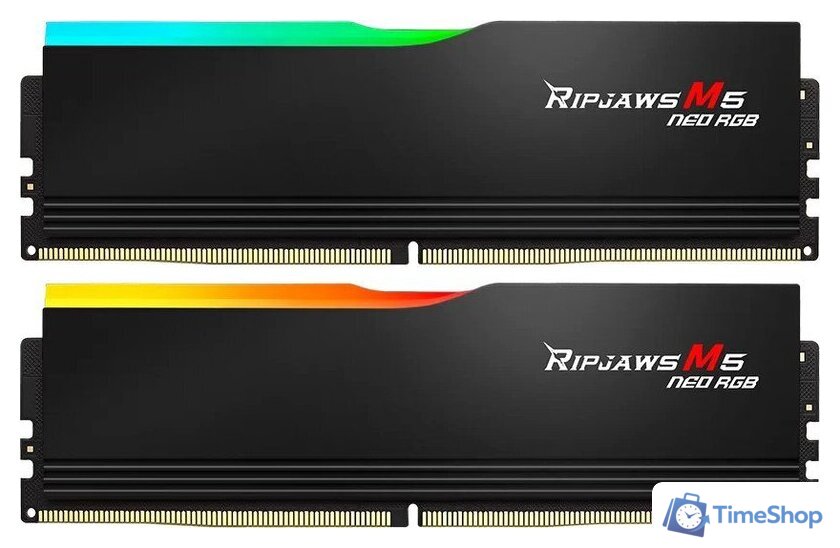 Оперативная память G.Skill Ripjaws M5 Neo RGB 2x48ГБ DDR5 6000 МГц F5-6000J3036F48GX2-RM5NRK - Изображение №1 — Интернет-магазин Time-Shop
