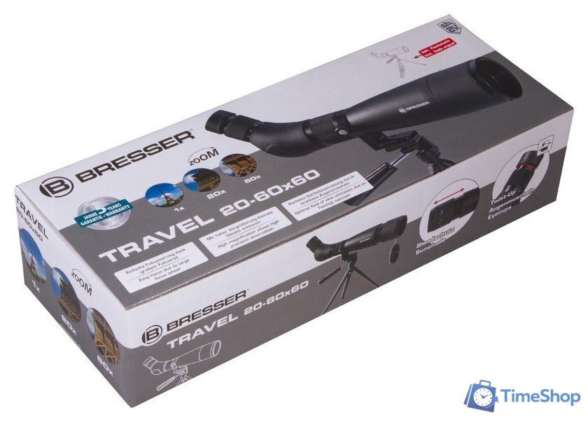 Подзорная труба Bresser Travel 20–60x60 73753 - Изображение №6 — Интернет-магазин Time-Shop