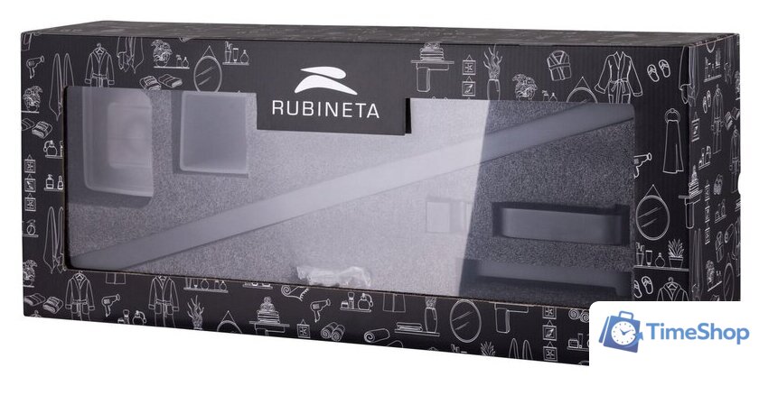 Набор для туалета Rubineta Edela 670115 (черный) - Изображение №12 — Интернет-магазин Time-Shop
