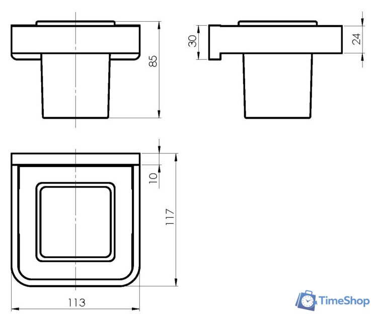 Набор для туалета Rubineta Edela 670115 (черный) - Изображение №11 — Интернет-магазин Time-Shop