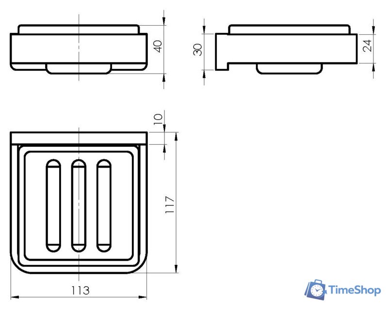 Набор для туалета Rubineta Edela 670115 (черный) - Изображение №9 — Интернет-магазин Time-Shop