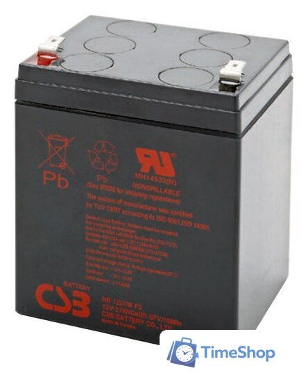 Аккумулятор для ИБП CSB Battery HR1221W F2 (12В/5 А·ч) - Изображение №1 — Интернет-магазин Time-Shop