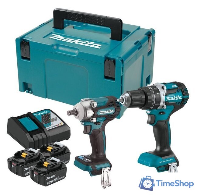  Makita DLX2359TJ1 (шуруповерт, гайковерт, 3 АКБ, кейс) - Изображение №1 — Интернет-магазин Time-Shop