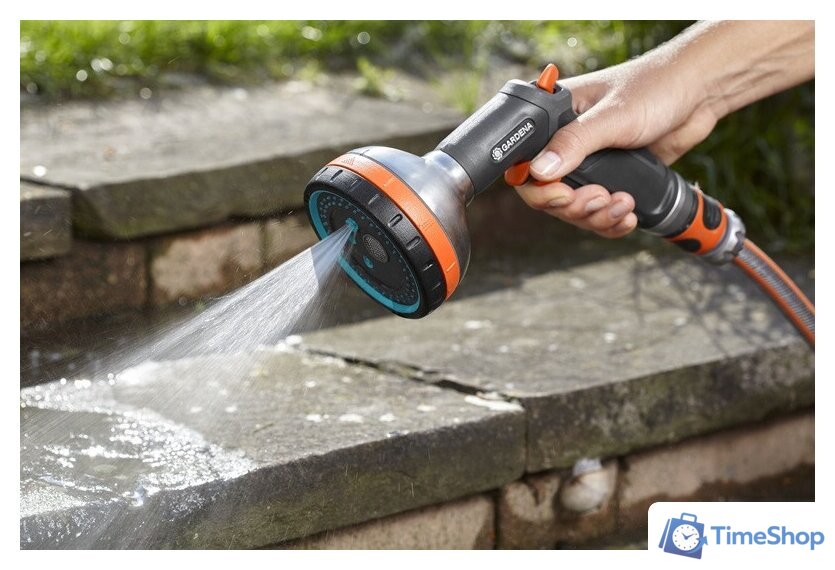 Распылитель Gardena Пистолет-распылитель для полива многофункциональный Premium - Изображение №6 — Интернет-магазин Time-Shop