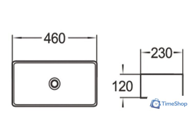 Умывальник SantiLine SL-1100 - Изображение №2 — Интернет-магазин Time-Shop