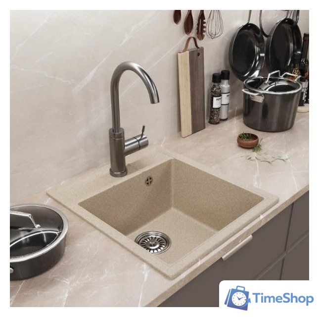Кухонная мойка Mixline ML-GM28 552180 (бежевый) - Изображение №4 — Интернет-магазин Time-Shop