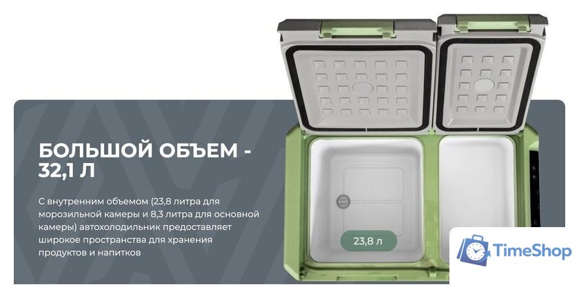 Компрессорный автохолодильник Artelv ARD 40L 32.1л (серый/зеленый) - Изображение №9 — Интернет-магазин Time-Shop