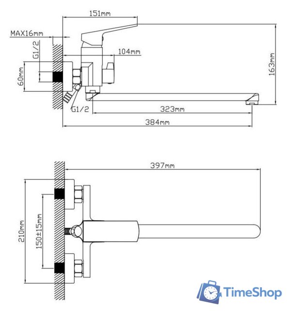 Смеситель AV Engineering AVNEO7-A170-122 - Изображение №2 — Интернет-магазин Time-Shop