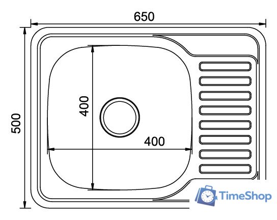 Кухонная мойка Mixline 532310 - Изображение №2 — Интернет-магазин Time-Shop