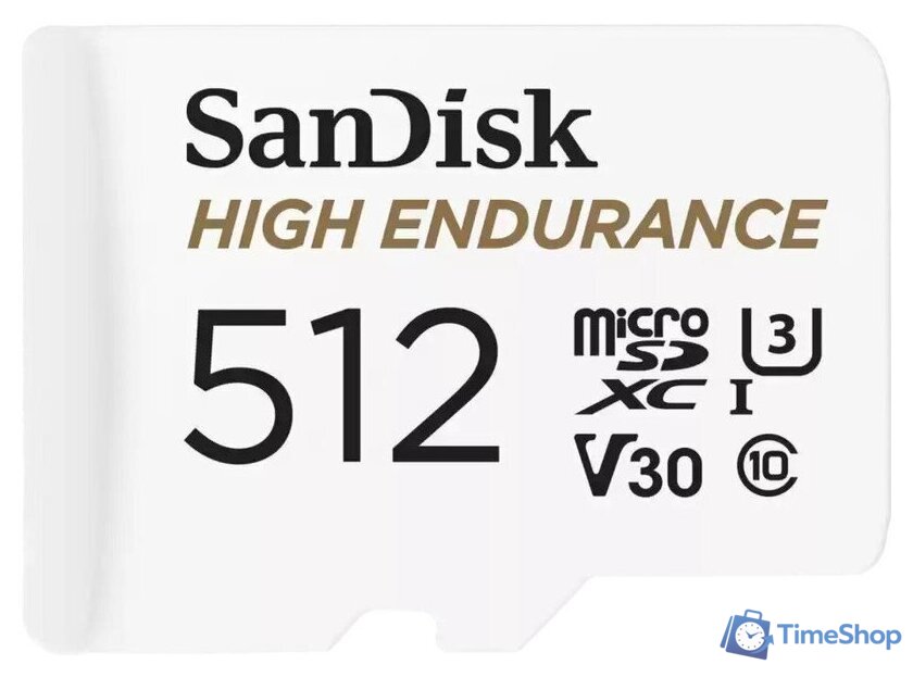 Карта памяти SanDisk High Endurance microSDXC SDSQQNR-512G-GN6IA 512GB - Изображение №1 — Интернет-магазин Time-Shop