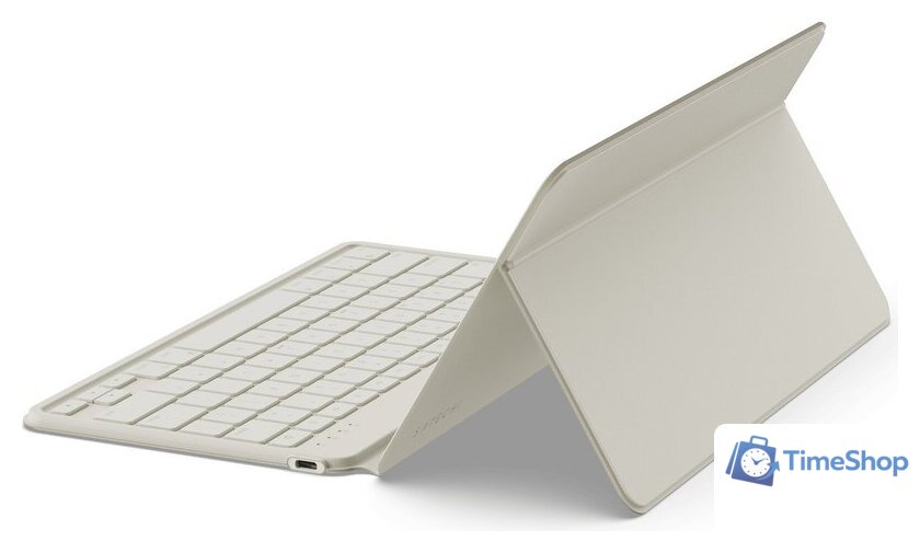 Чехол с клавиатурой Satechi OntheGo Bluetooth Keyboard with Stand ST-KOTGW-RU (песочный) - Изображение №3 — Интернет-магазин Time-Shop