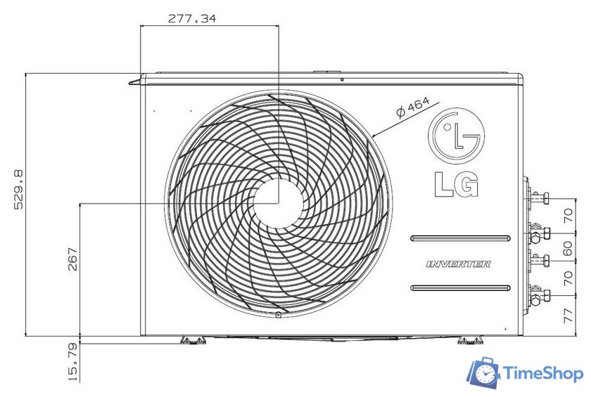 Наружный блок LG MU2M17 UL2R0 - Изображение №2 — Интернет-магазин Time-Shop