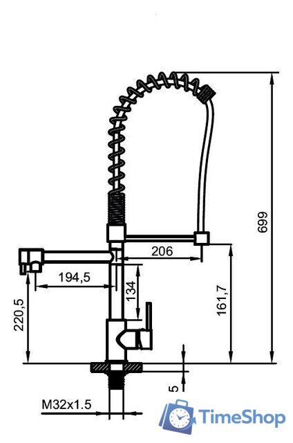 Смеситель Ahti Kemi KM813020 - Изображение №3 — Интернет-магазин Time-Shop