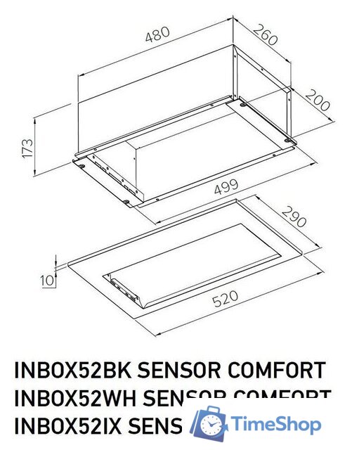Кухонная вытяжка Meferi INBOX52BK Sensor Comfort - Изображение №15 — Интернет-магазин Time-Shop