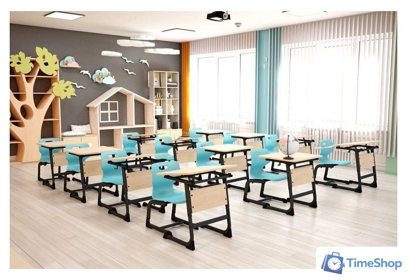 Парта Sheffilton SHT-T-TN13/3-5 (антрацит/береза) - Изображение №11 — Интернет-магазин Time-Shop