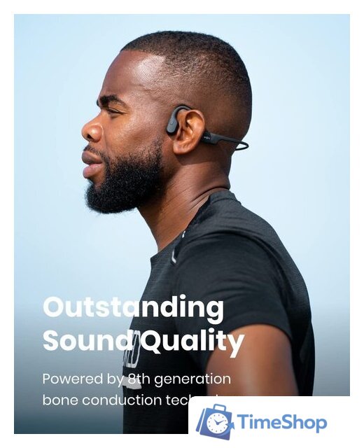 Наушники Shokz OpenRun (черный) - Изображение №7 — Интернет-магазин Time-Shop