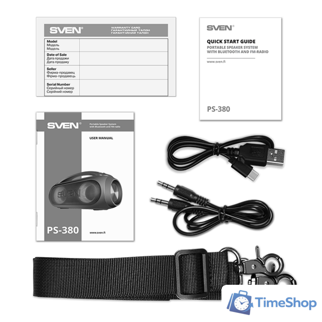 Беспроводная колонка SVEN PS-380 - Изображение №11 — Интернет-магазин Time-Shop