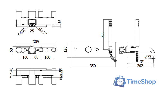 Смеситель Paffoni Jo JO001NO - Изображение №2 — Интернет-магазин Time-Shop