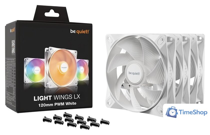 Комплект вентиляторов для корпуса be quiet! Light Wings LX 120mm 3-Pack BL122 - Изображение №5 — Интернет-магазин Time-Shop