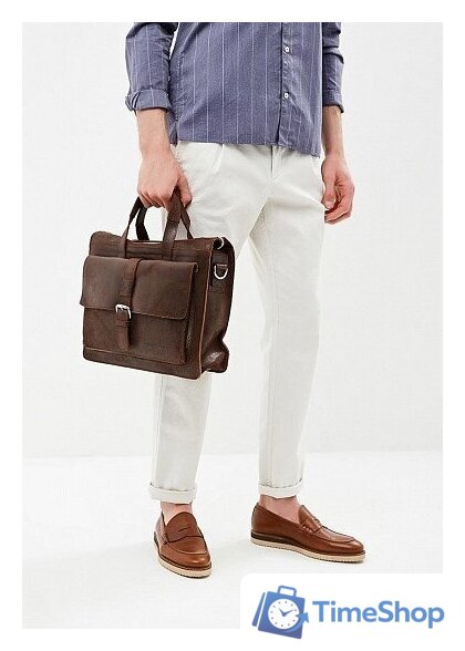 Мужская сумка Igermann 806 18С806К3 (коричневый) - Изображение №4 — Интернет-магазин Time-Shop