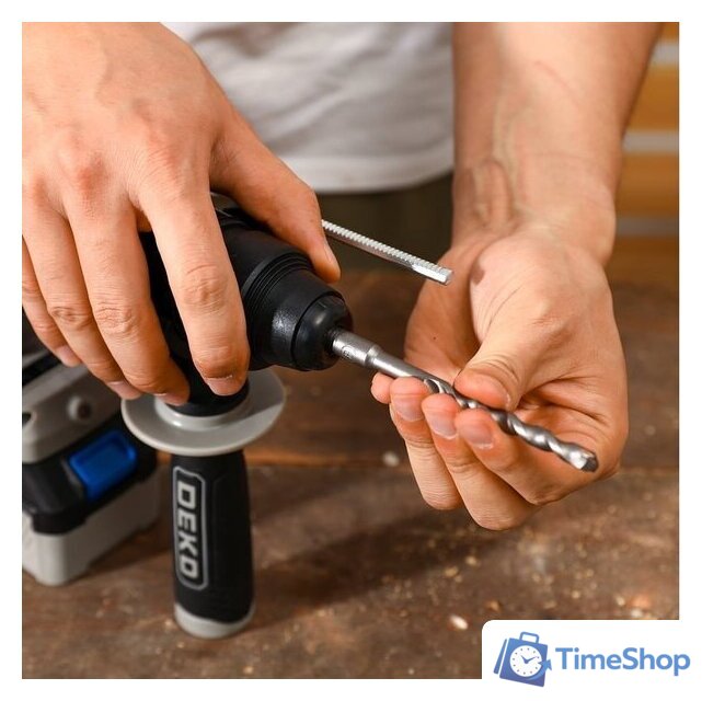 Перфоратор Deko ZKCH20 084-1042 (с 2-мя АКБ, кейс) - Изображение №7 — Интернет-магазин Time-Shop