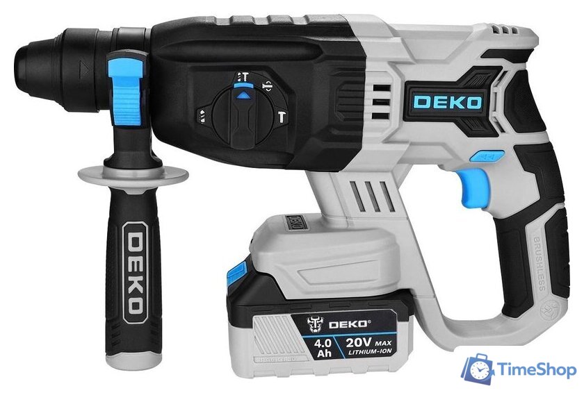 Перфоратор Deko ZKCH20 084-1042 (с 2-мя АКБ, кейс) - Изображение №3 — Интернет-магазин Time-Shop