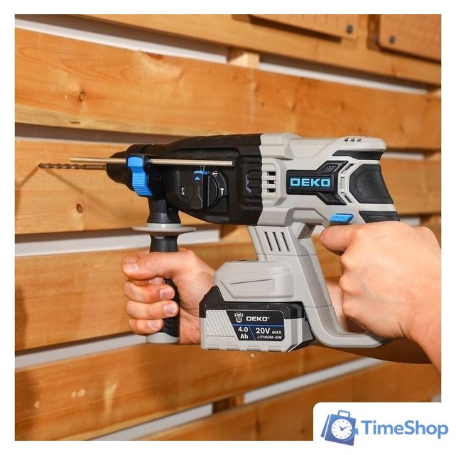 Перфоратор Deko ZKCH20 084-1042 (с 2-мя АКБ, кейс) - Изображение №5 — Интернет-магазин Time-Shop