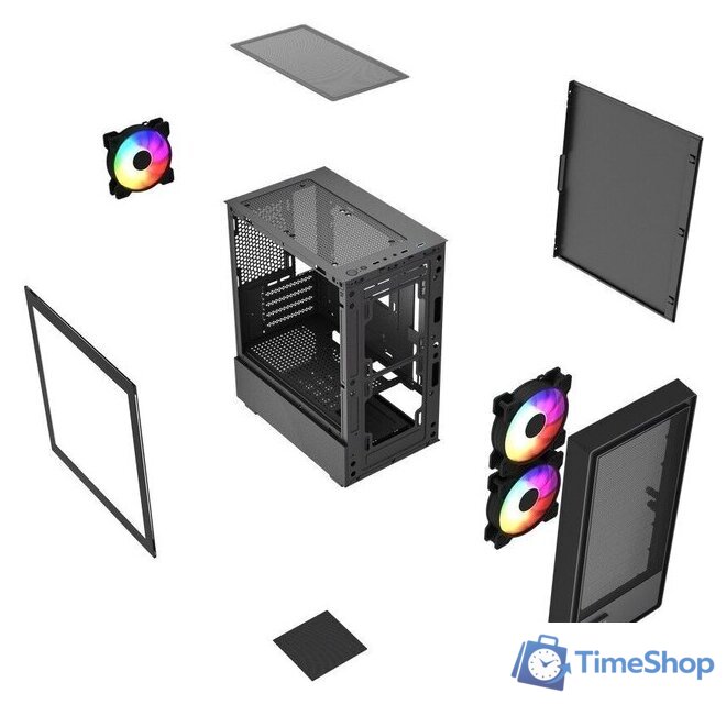 Корпус Powercase Mistral SM02 ARGB CMMSM02B-A3 - Изображение №7 — Интернет-магазин Time-Shop
