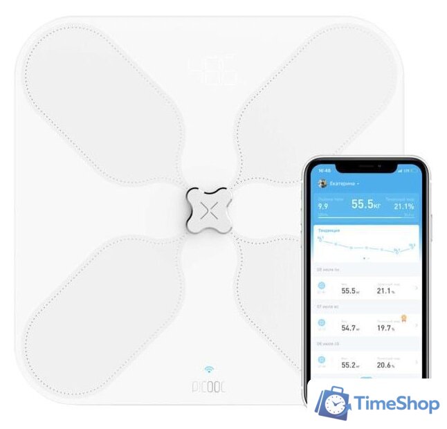 Умные напольные весы Picooc S3 V2 - Изображение №1 — Интернет-магазин Time-Shop