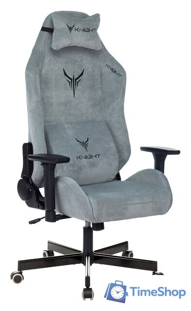 Игровое (геймерское) кресло Knight N1 Fabric Light-28 (серо-голубой) - Изображение №1 — Интернет-магазин Time-Shop