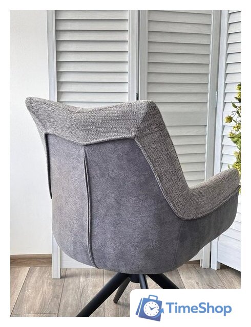 Стул с подлокотниками M-City Pontus 626M05484 (KN01-03 серыйBZ1046-02 темно-серыйчерный) - Изображение №7 — Интернет-магазин Time-Shop