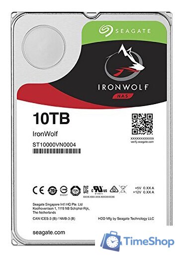 Жесткий диск Seagate Ironwolf 10TB [ST10000VN0004] - Изображение №1 — Интернет-магазин Time-Shop