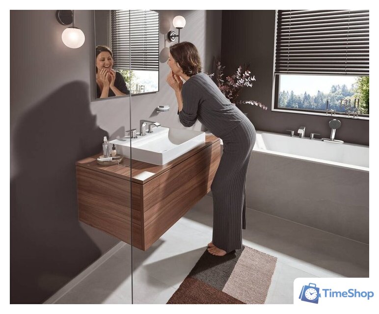 Душевая лейка Hansgrohe Pulsify Select 105 3jet Activation 24100000 (хром) - Изображение №7 — Интернет-магазин Time-Shop