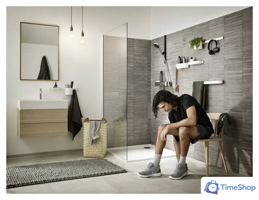 Душевая лейка Hansgrohe Pulsify Select 105 3jet Activation 24100000 (хром) - Изображение №2 — Интернет-магазин Time-Shop