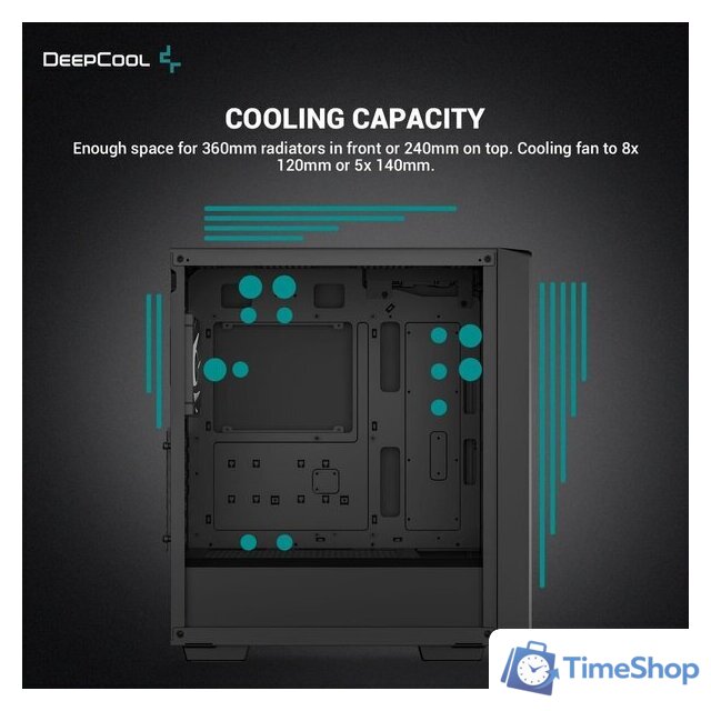 Корпус DeepCool CC560 V2 ARGB R-CC560-BKTAA4-G-2 - Изображение №3 — Интернет-магазин Time-Shop